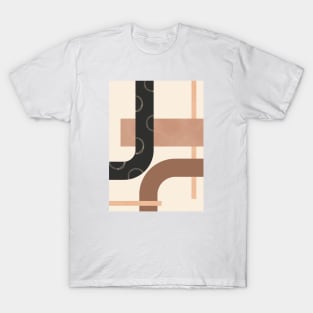 Mid Century Lines, Geometric Lines T-Shirt
